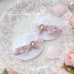 蝶々とくまさん 🧸🦋 ヘアクリップ