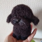 羊毛フェルト☆トイプードル☆ぬいぐるみ☆ハンドメイドふ