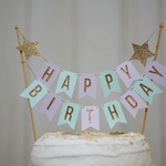 Happy Birthday ケーキバンティング（旗）
