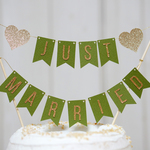 "Just Married" ケーキバンティング