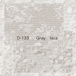 【D-133】デザインペーパー　Gray lace