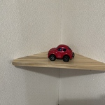 コーナーシェルフ　クリア
