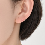 人気No.2！【silver925】 極小7mm シンプルキャッチレスフープピアス　#2 #102