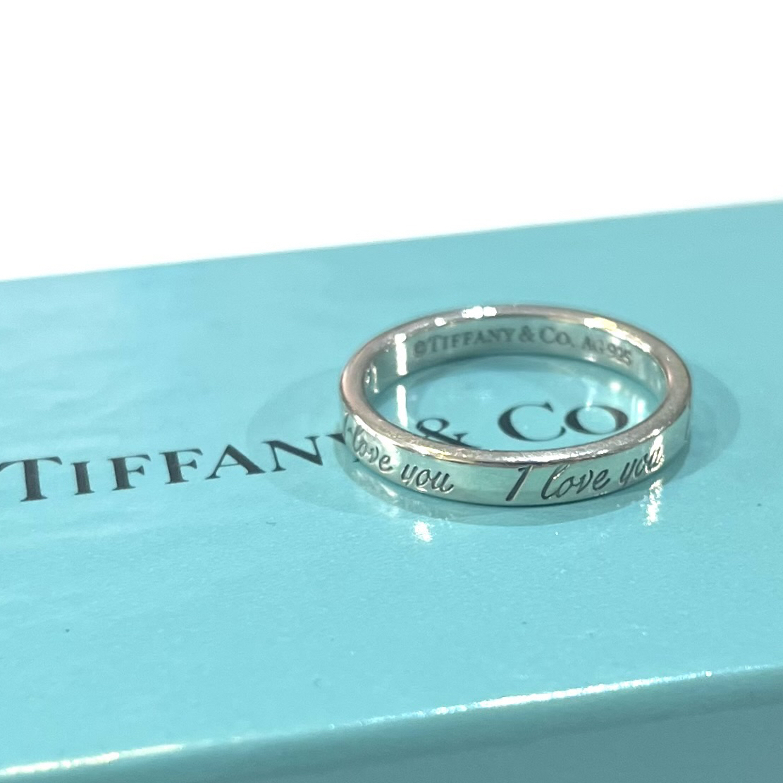 TIFFANY＆CO】【11号】 2455 ティファニーI love youナローリング 指輪