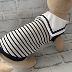 犬服　セーラーカラーのタンクトップ