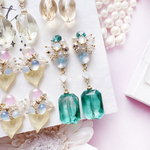  emerald Green square charm