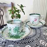 【期間限定 GW SALE!10%off】英国買い付け♪手描き HEREND社 カップ&ソーサー 「Indian Basket/インドの華」ヘレンド