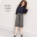 3点セット グレンチェック ワイドパンツ 長袖  リカちゃん 服