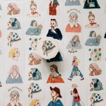 ★4月新入荷★[甜蜜生活 La dolce vita] [TM-042] 優雅旅行 和紙テープ 切り売り(約5cm×100cm)