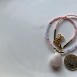 PP700-1213フローライト+Asymmetry*天然石ピアス  ｽﾃﾝﾚｽ   *送料無料* イヤリング＆樹脂ピアス交換OK　