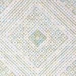 【万華花】新緑 | 刺し子ふきん 30×30