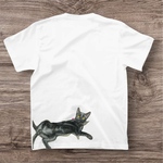 『裸のクロネコ』ドライTシャツ