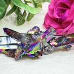 七色の夢໒꒱✨　オーラ　水晶　クリスタル　ラフストーン　原石　クラスター