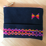 新色【こぎん刺し】ティッシュケース付きポーチ