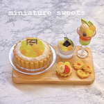 🍈再販🍈 夕張メロン＆マスクメロンのミニチュアスイーツセット🍨 ミニチュアスイーツ　フェイクフード　フェイクスイーツ