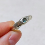 【一点物】12.5号 アレキサンドライトキャッツアイ シルバーリング シルバー925 Silver925 モダン 個性的