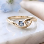 「Hug Ring」 ♥×1,400(再販人気作品)(ピンキーリング可)