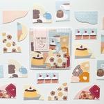 ページのはじっこフレークシール　Sweets