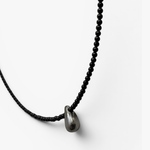 bl. / necklace｜ブラックスピネル ネックレス ブラック ショートネックレス マグネット マグネット金具 マグネットネックレス ペア ペアネックレス つけっぱなし 着脱がラク 重ね付け