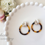 ビジューとべっ甲earring・pierce