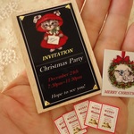 クリスマス特集＊クリスマスパーティーのお知らせボード＆サインプレート＆招待状のセット　ネコちゃん