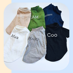 名入れ無地トップス　犬服　シンプルTシャツ