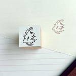 ねこのいたずら | じゃれる猫 ミニはんこ･スタンプ（2cm）
