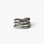 mat oval ring - マットな楕円の抜け - 錫リング 指輪 ピンキーリング アレルギー対応 シルバーリング フリーサイズ ペアリング ペア 錆びない つけっぱなし メンズ ゴールド
