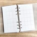バイブルサイズ マンスリー カレンダー 月間スケジュール システム手帳リフィル ルーズリーフ
