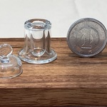 耐熱ガラス製のミニチュア【ミニチュアインクポット】職人が作る【使う商品と飾る商品】　文具シリーズ　ガラスペン　ドールハウス　手のひらサイズ　【送料無料】