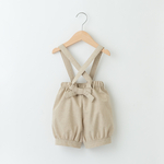 【特集掲載】王子さまサロペット(ベージュ)☆ベビー服 女の子 男の子 80サイズ 90サイズ 100サイズ