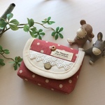 あきのすけ様専用　ピンクドットミニミニポーチ