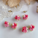2個 セット　ブーケ     チューリップ  flower Cabochon 28