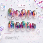 ネイルチップ〔 mikke. 〕 / 個性的 ネオン フィルム