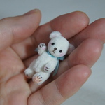 3.4cm ミニミニ クマちゃん (スノーホワイト)