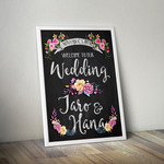 【A3パネル仕様】オーダーメイドウェルカムボード│ウェルカムポスター│ウェディングサイン│結婚式