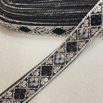 横幅ブレあり　実物のお色味と違う場合があります] インド刺繍リボン　花　インド刺繍　スパンコール　刺繍リボン　リボン　りぼん