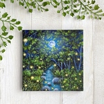 プチキャンバス絵画シリーズ♡アクリル画《原画》　✴︎   Luminous Waltz（ルミナス・ワルツ) ✴︎