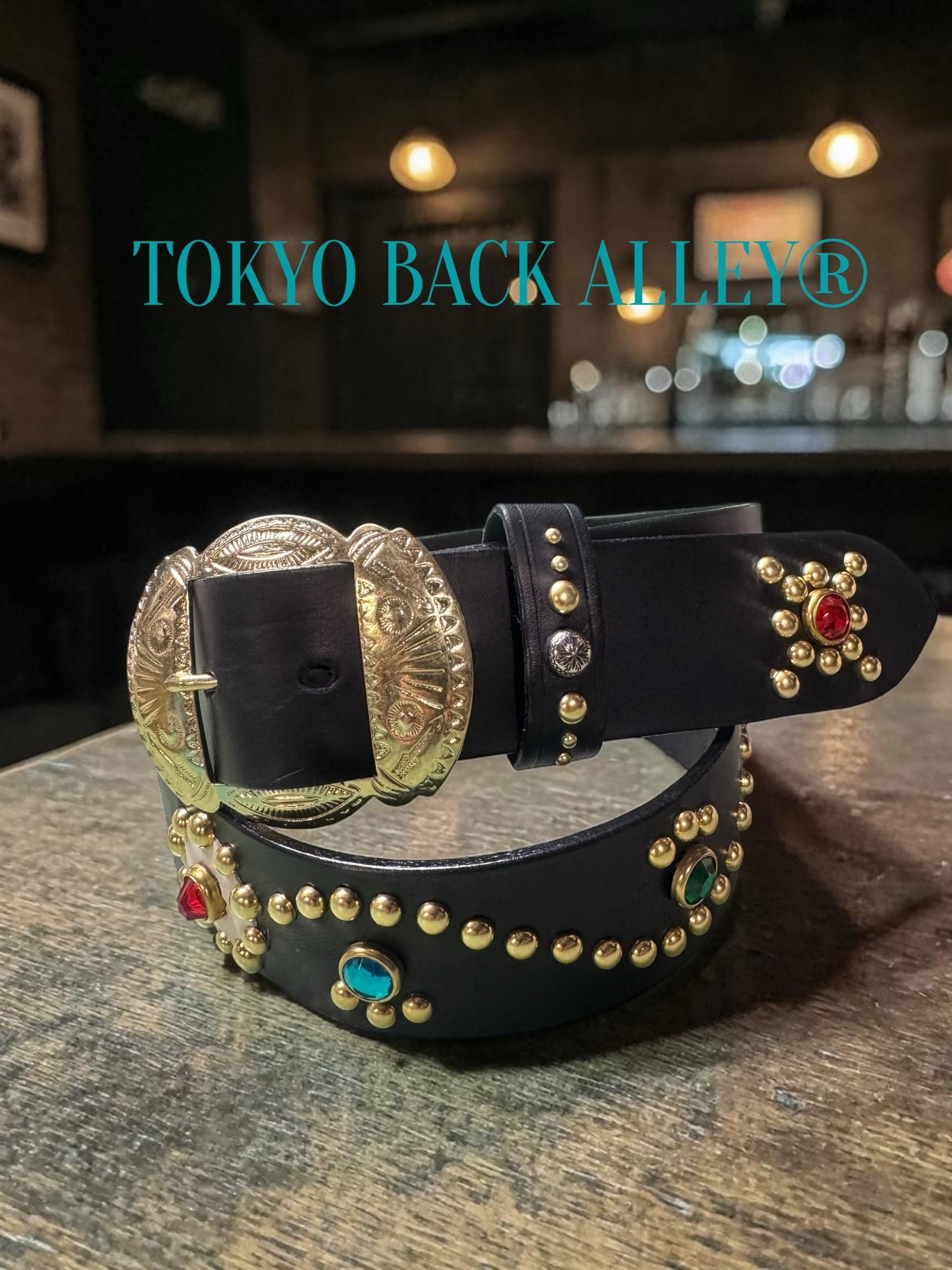 レザースタッズ ベルトループキーホルダー - Tokyo back alley | minne