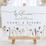 ウェルカムボード ドライフラワー 結婚式