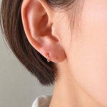 【14kgf 】極小7㎜　 シンプルフープキャッチレスピアス/小さなピアスをお探しの方に　　#2 #102