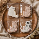 着色料不使用　ねこのアイシングクッキー