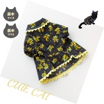 猫服🐈【完成品＆オーダー】黒ミモザワンピ