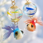 夏祭り　金魚　ピアス　