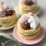 桜のパンケーキ