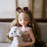 【再販】サングラス風カチューシャ(フレーム：Pinkgold、レンズ：Brown)