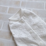 再販🌸 犬服 S ソルメッシュBT オフホワイト　バックオープン(背中開き) ✨送料無料✨