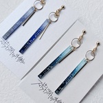 栞-Shiori- 浅葱色【和　アクリルピアス/イヤリング】