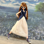 27㎝ドール洋服☆白スカート☆27センチドール服