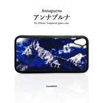 アンナプルナ ヒマラヤ山脈 ネパール iphone スマホケース アウトドア 登山 山 ブルー ネイビー 青